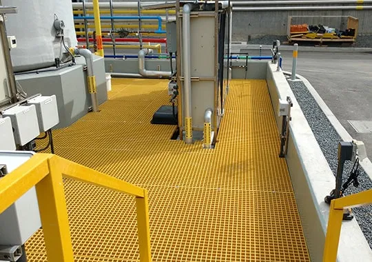 Acid & Corrosion Resistant Molded FRP Grating Walkway