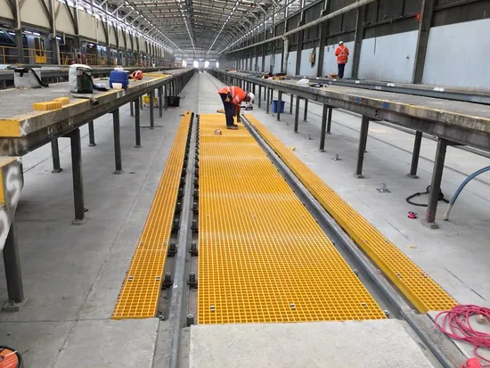 Acid & Corrosion Resistant Molded FRP Grating Walkway
